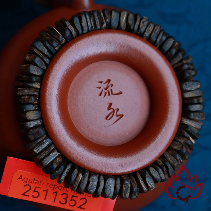 Vòng Trầm Hương Hạt Dẹp Vuông | 7 Ly | Trầm Bì Rễ Cận Chìm